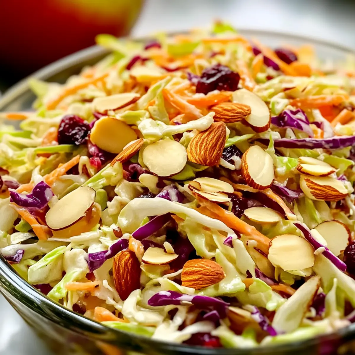 Cranberry Almond Thanksgiving Slaw