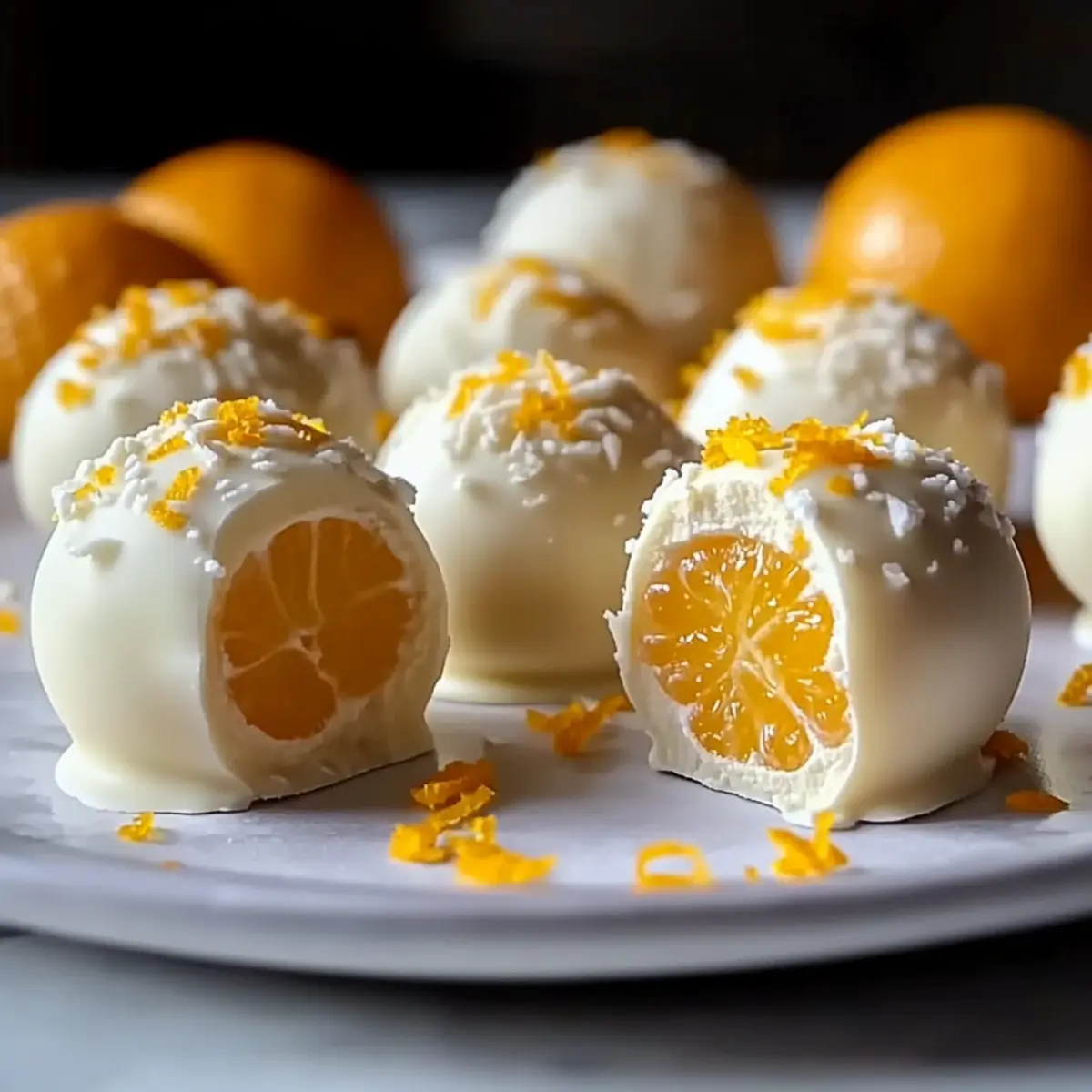 White Chocolate Orange Truffles