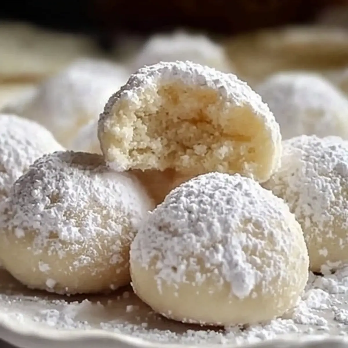 Sweetened Condensed Milk Snowball Cookies