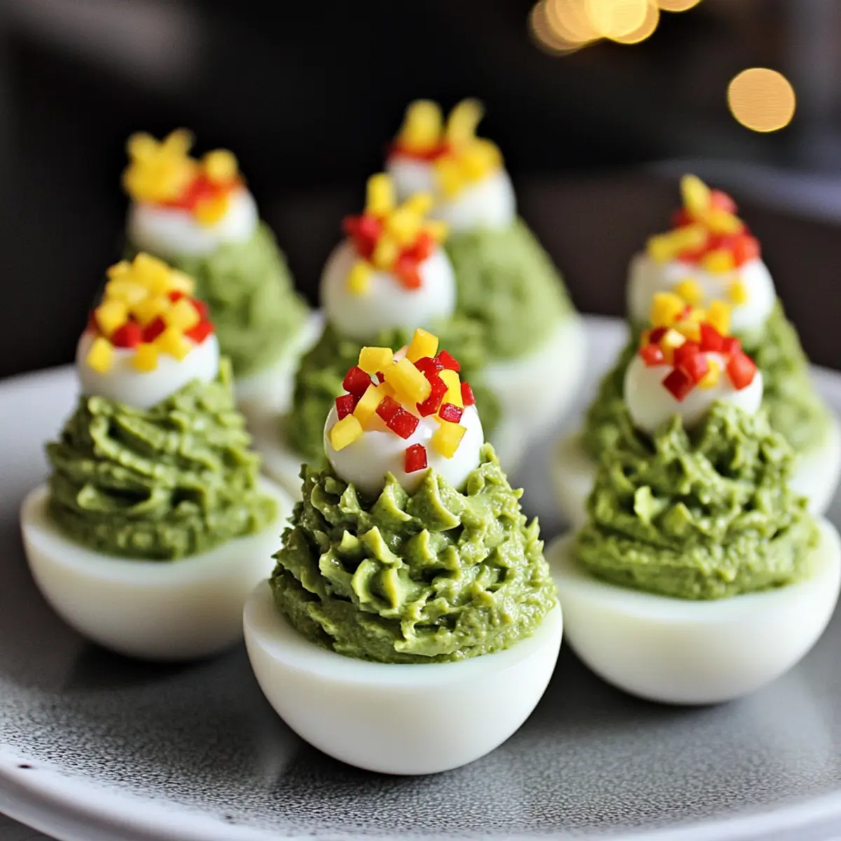 Deviled Egg Christmas Trees