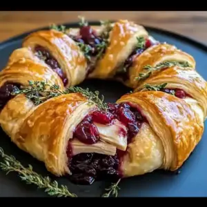 Turkey Cranberry Crescent Ring