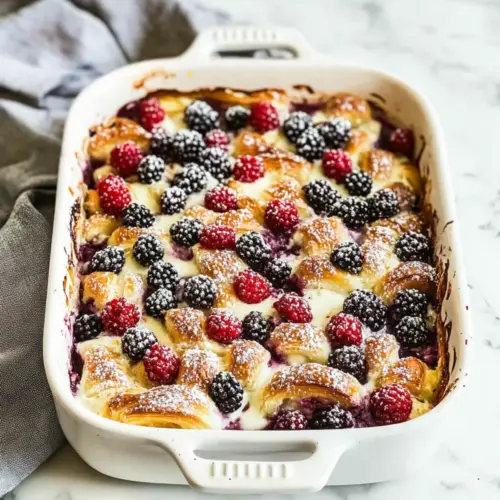 Croissant Breakfast Casserole