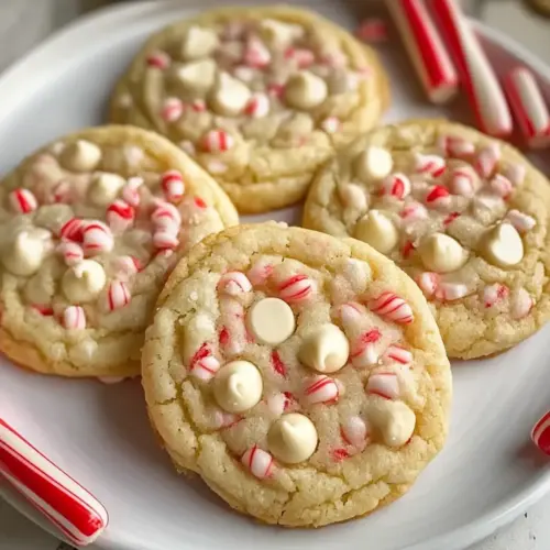 White Chocolate Peppermint Cookies
