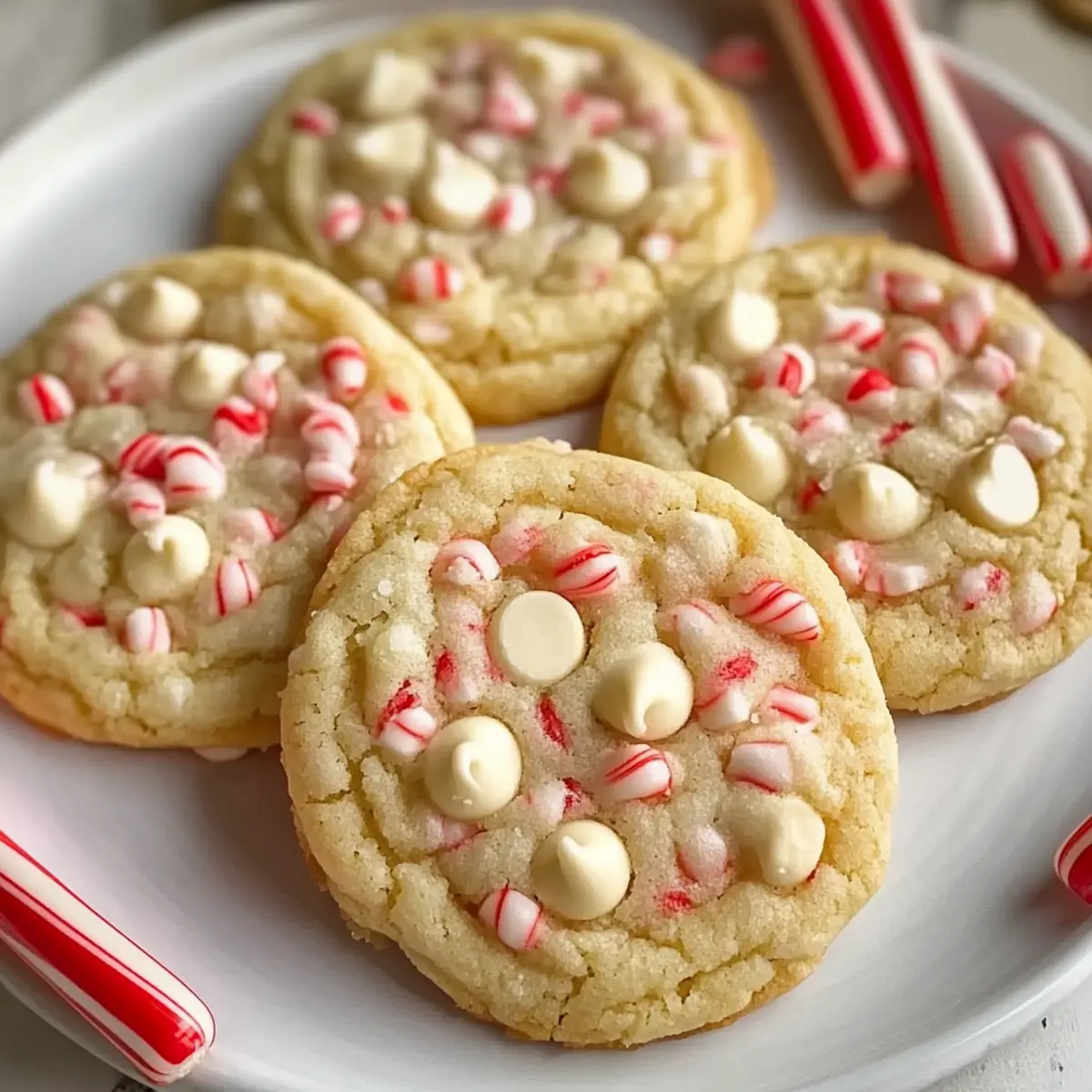 White Chocolate Peppermint Cookies