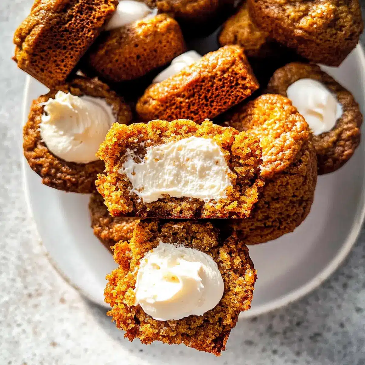 Pumpkin Muffins with Maple Cream