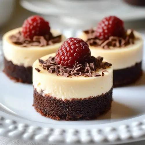 Brownie Bottom Mini Cheesecakes