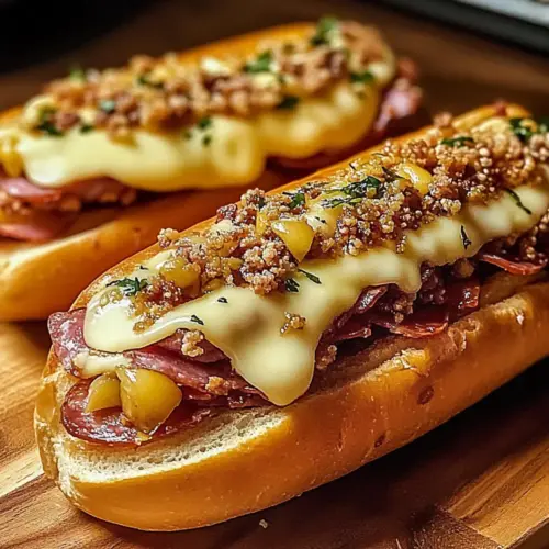 Baked Italian Sub Sandwiches