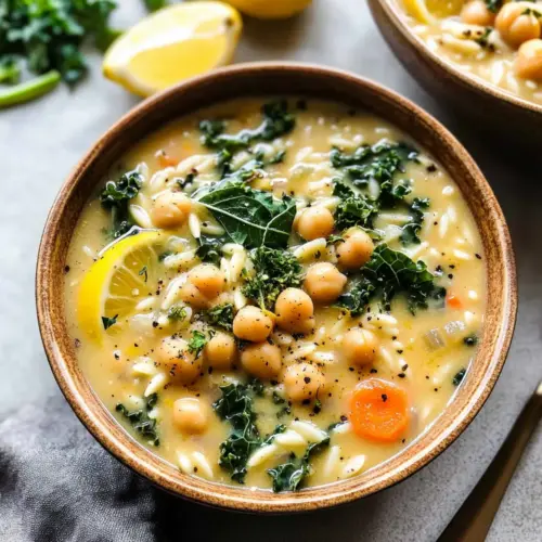 Lemony Greek Chickpea Soup