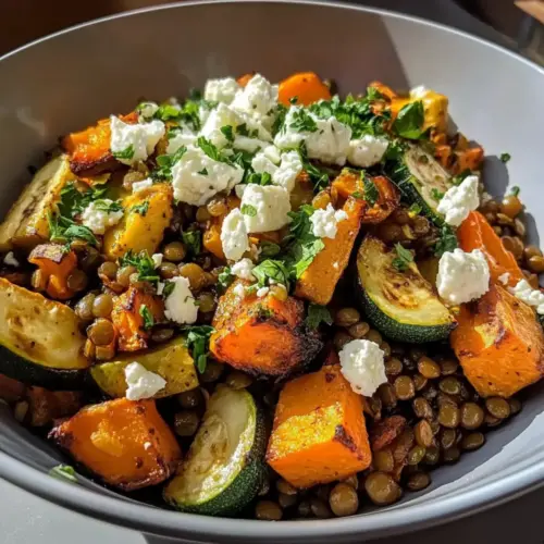 Savory Veggie Lentil Salad