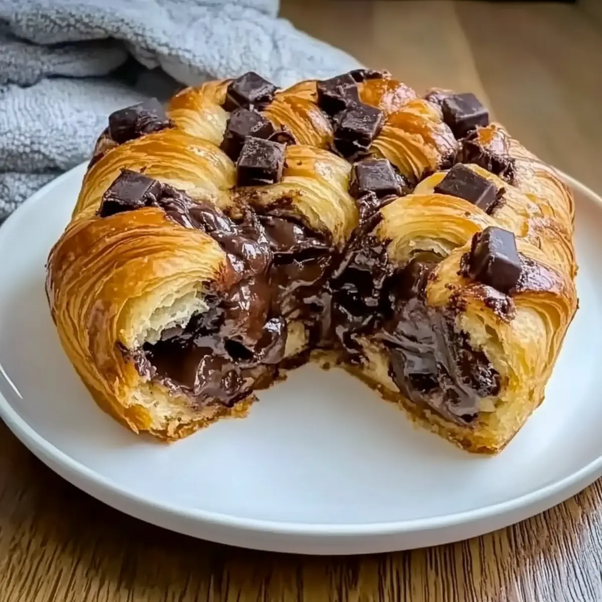 Chocolate Croissant Breakfast