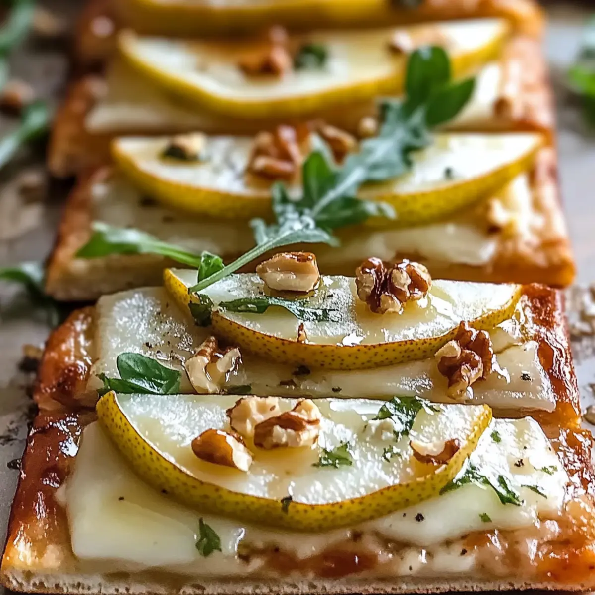Pear and Gorgonzola Flatbread Recipe