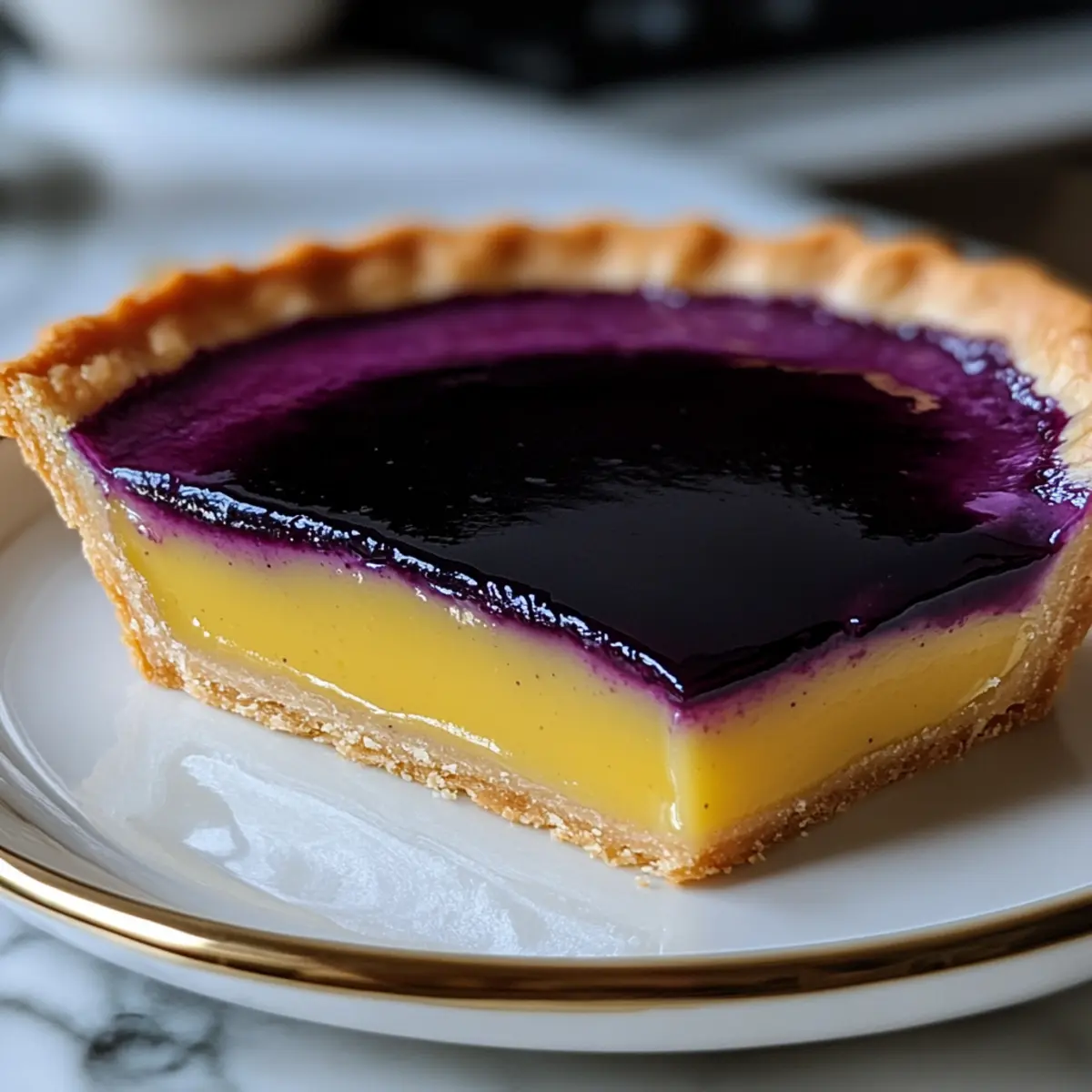 Blueberry–Lemon Curd Tart