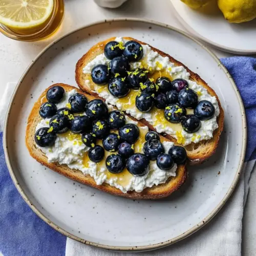 Lemon Blueberry Ricotta Toast