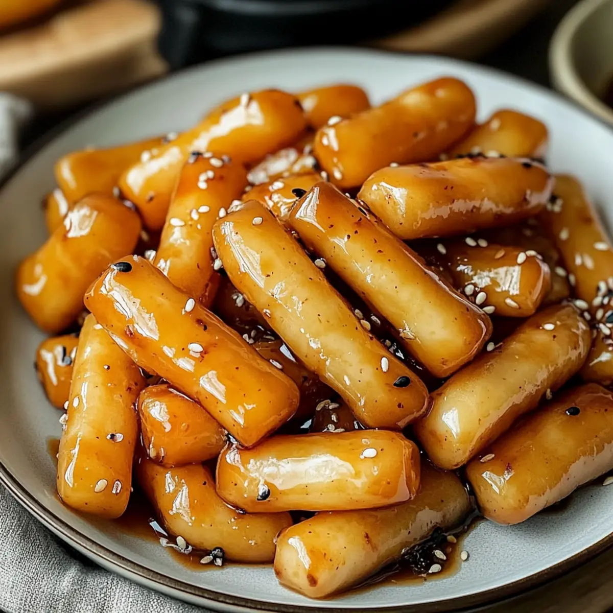 Sweet Soy Butter Korean Rice Cakes