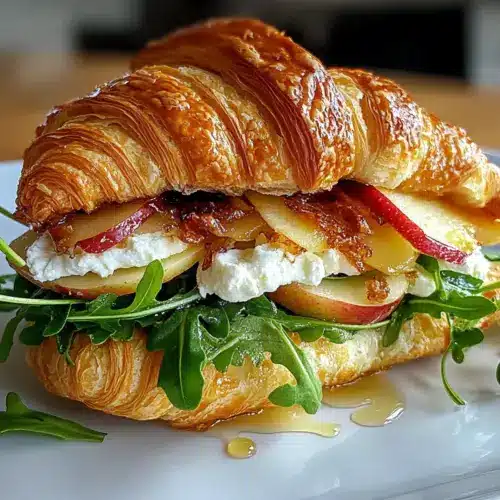 Apple & Goat Cheese Croissant Sandwich