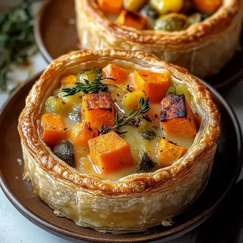 Roasted Autumn Vegetable Pot Pies