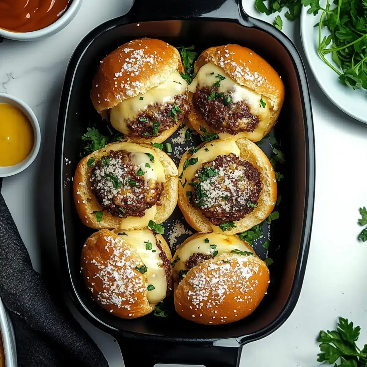 Garlic Parmesan Cheeseburger Bombs