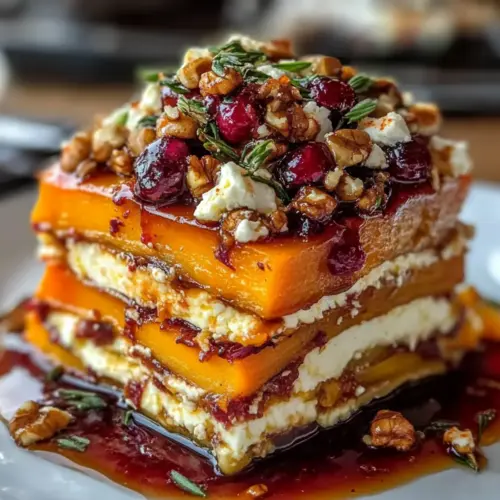 Layered Sweet Potato Butternut Squash Carrot Lasagna