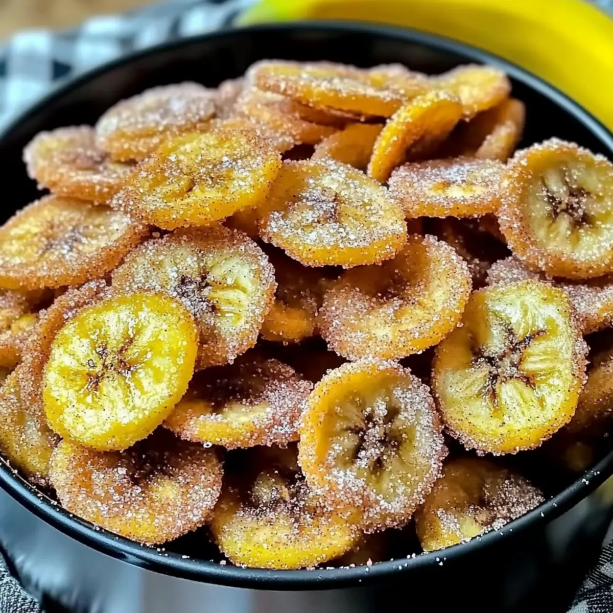 Cinnamon-Sugar Air Fryer Banana Chips