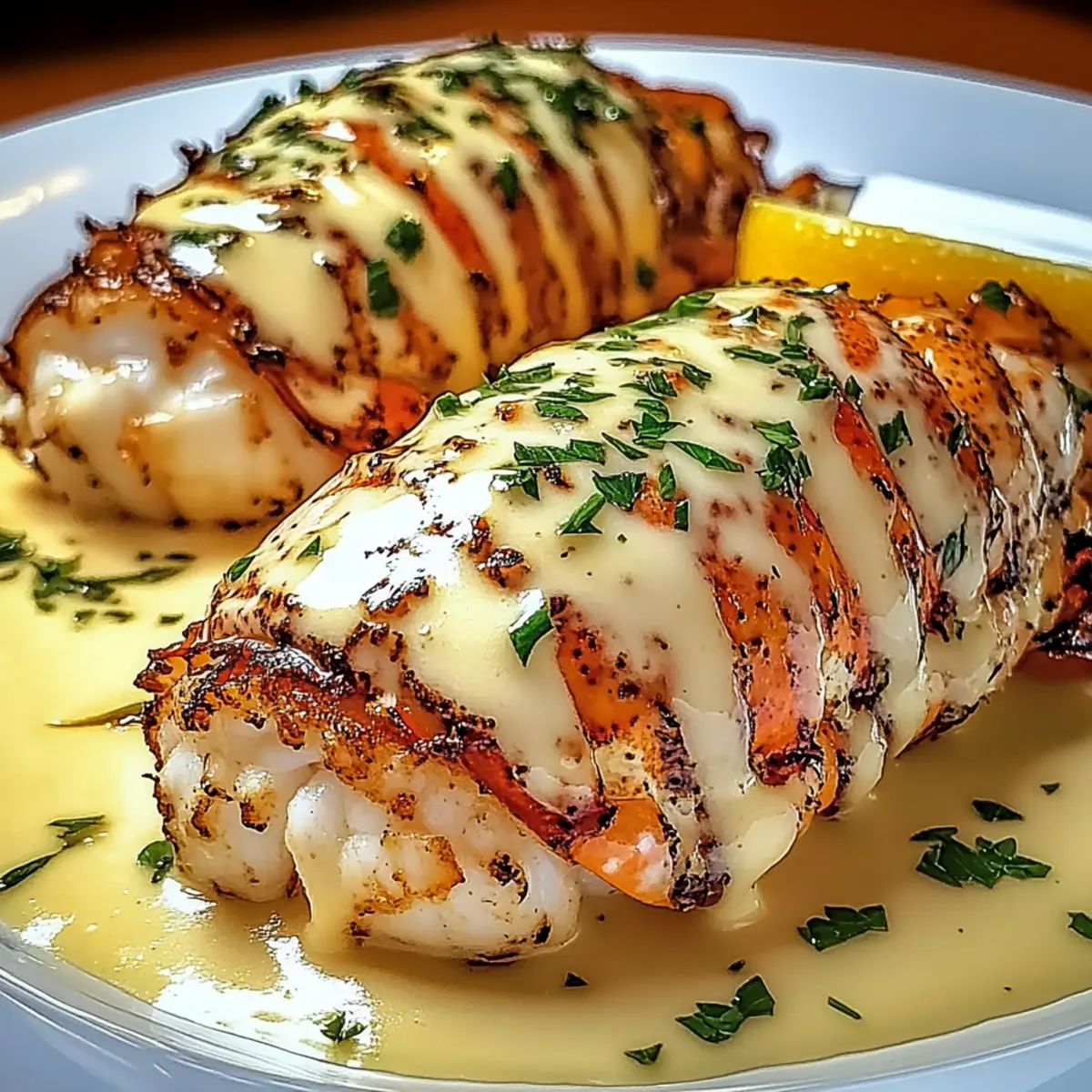 Creamy Garlic Butter Lobster Tails