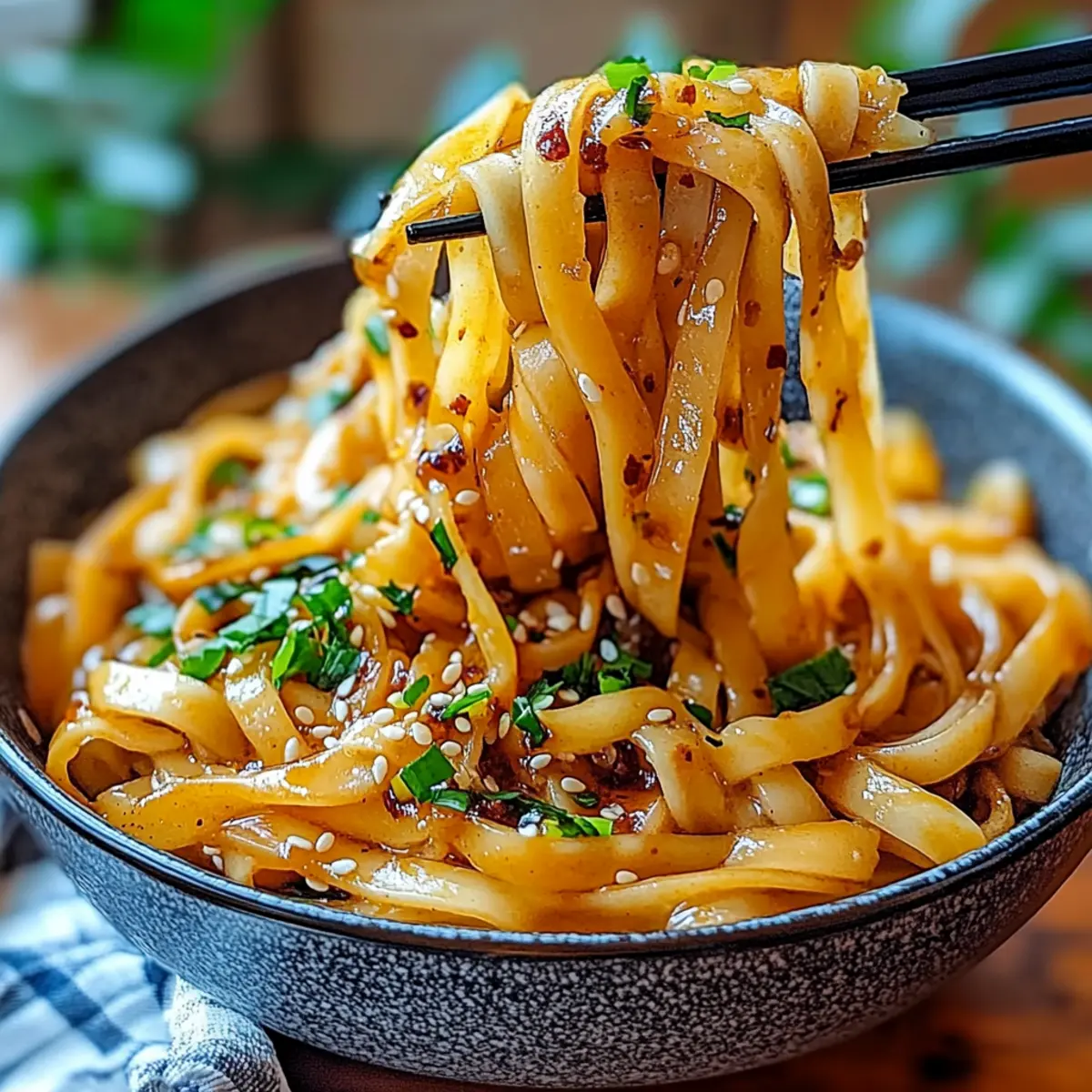 Flavorous Garlic Chili Oil Noodles