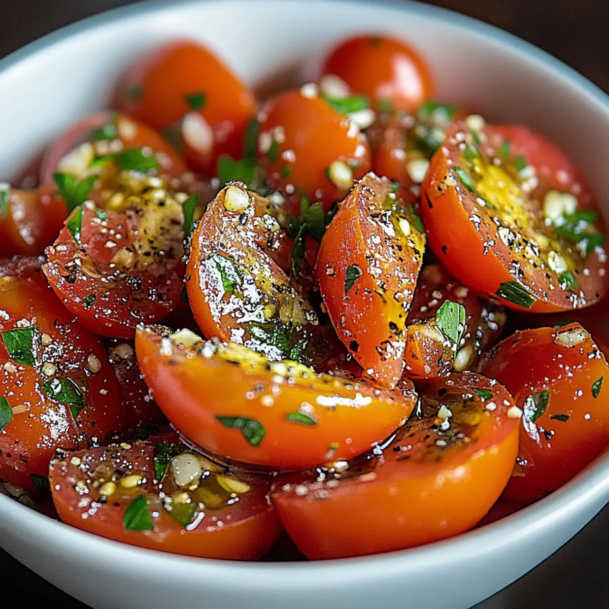 Fresh and Flavorful Tomato Garlic Salad