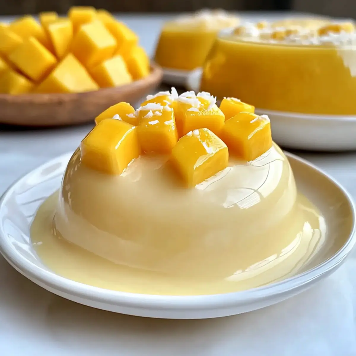 Easy Simple Mango Pudding Recipe