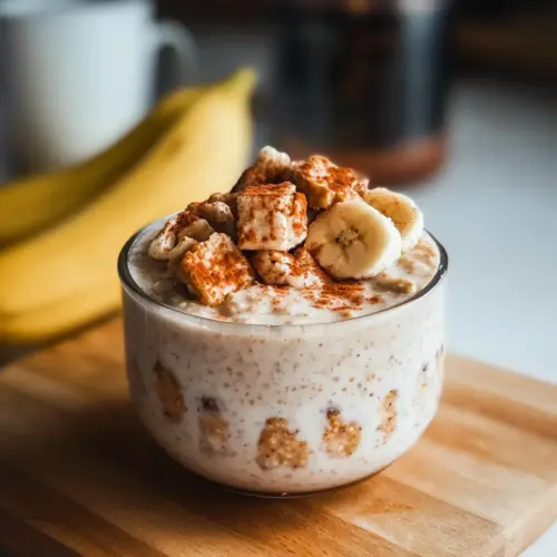 Delicious Cinnamon Roll Overnight Oats