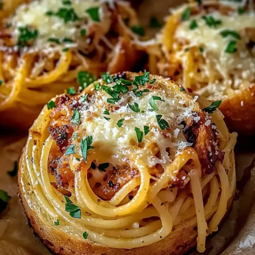 Spaghetti Garlic Bread