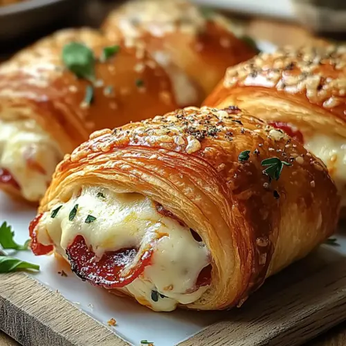 Mozzarella Pepperoni Croissant Rolls