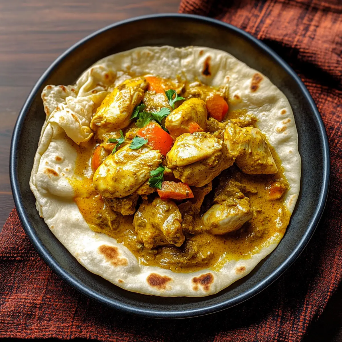 Curry Chicken Roti