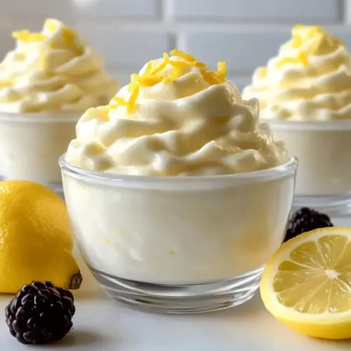 Lemon Cottage Cheese Pudding