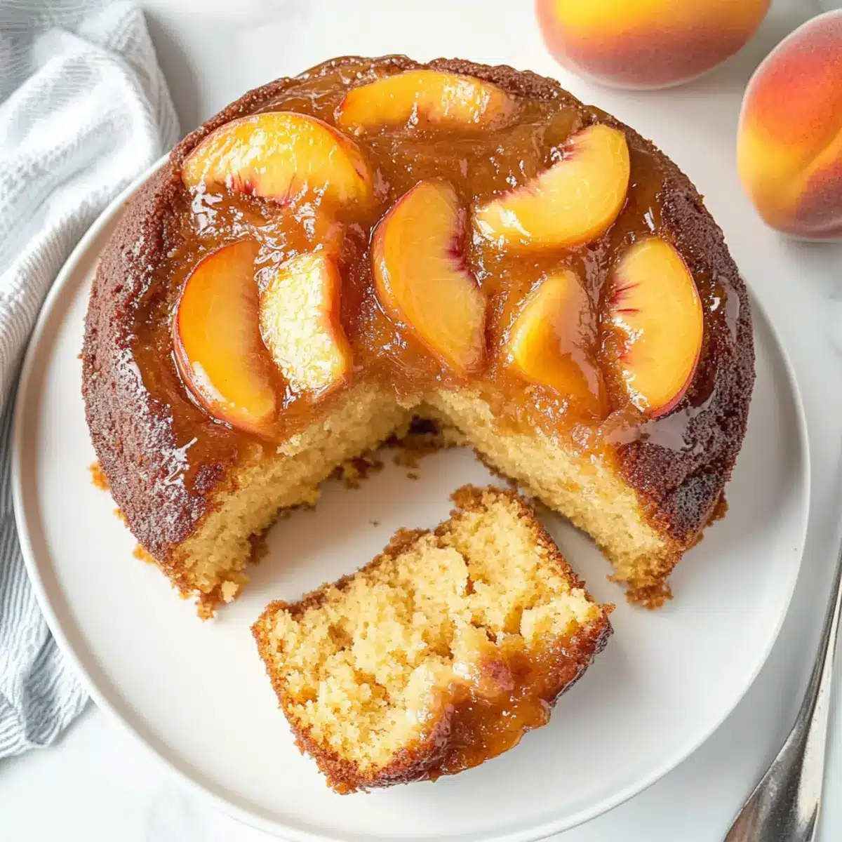 Peach Cobbler Pound Cake