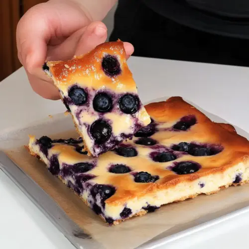 Blueberry Cottage Cheese Breakfast Bake