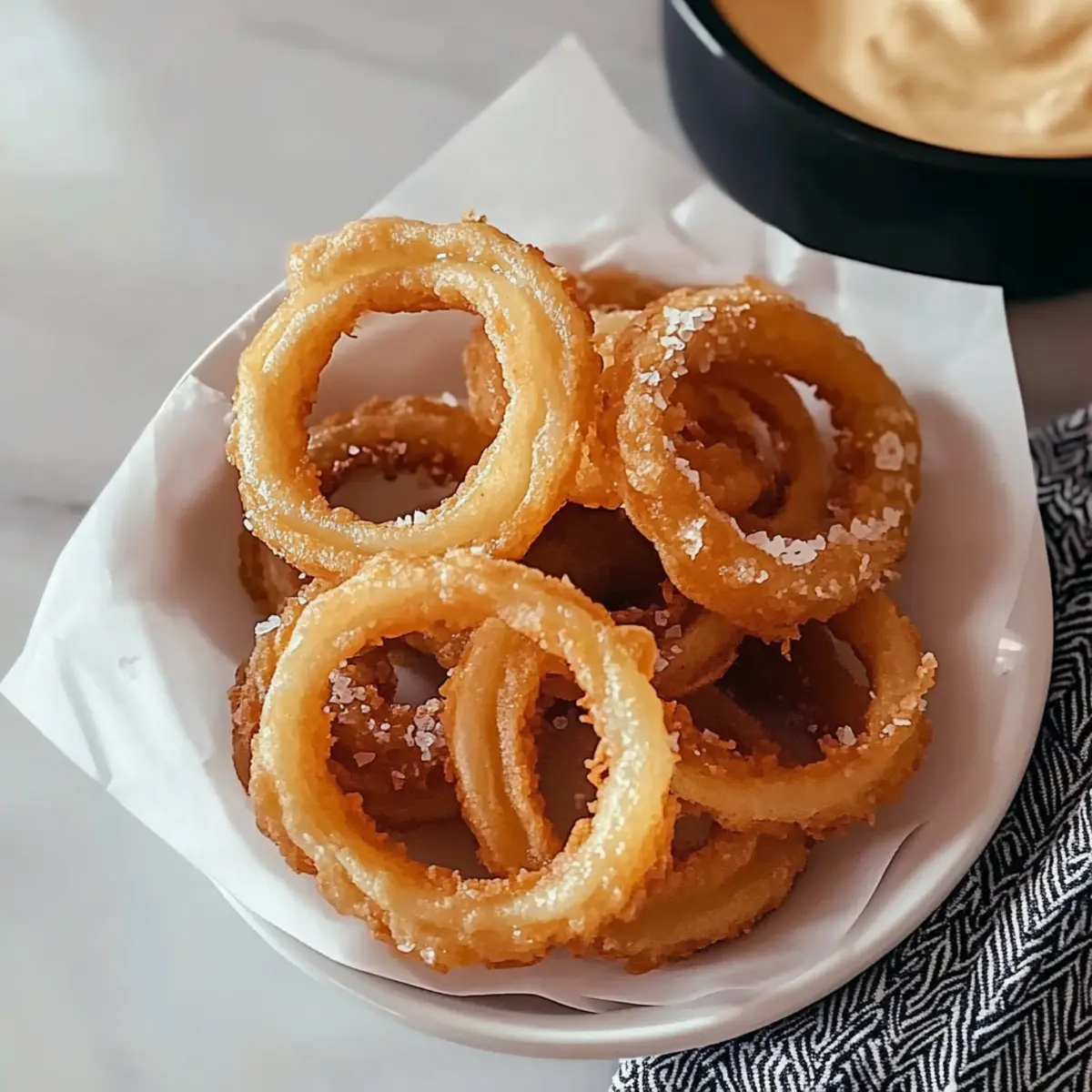 Quick Sourdough Discard Onion Rings