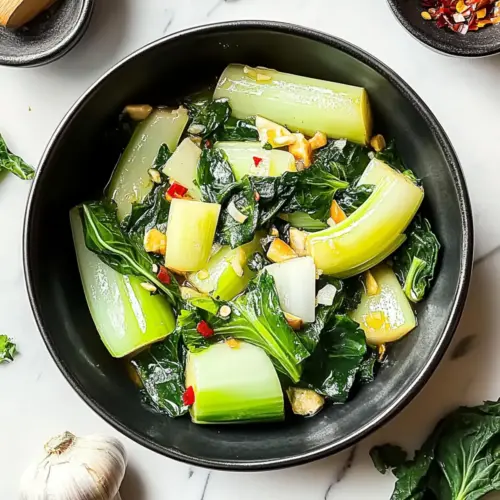Quick Bok Choy with Garlic and Ginger