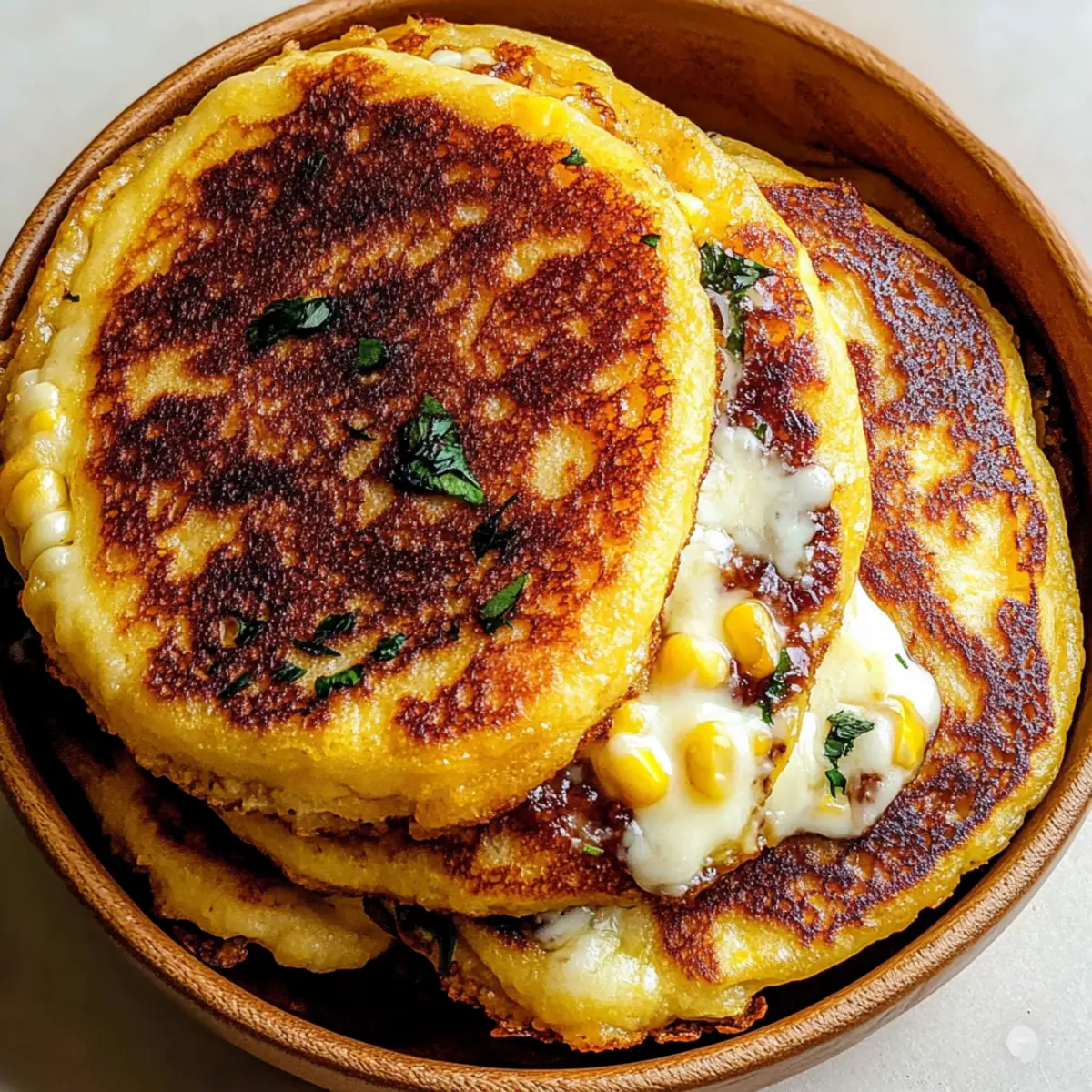 Venezuelan Sweet Corn Cachapas