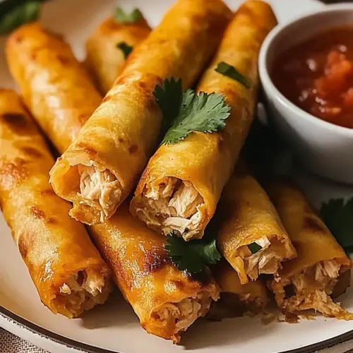 Crispy Chicken Taquitos