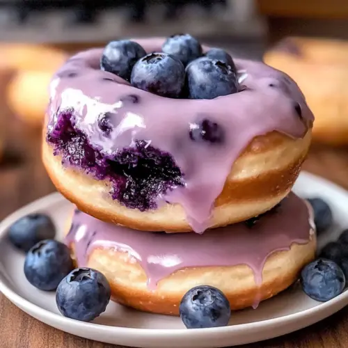 Baked Blueberry Cake Donuts