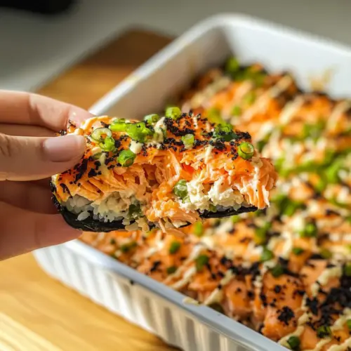 Salmon Sushi Bake