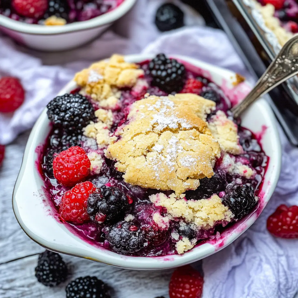 Sugar Cookie Berry Cobbler