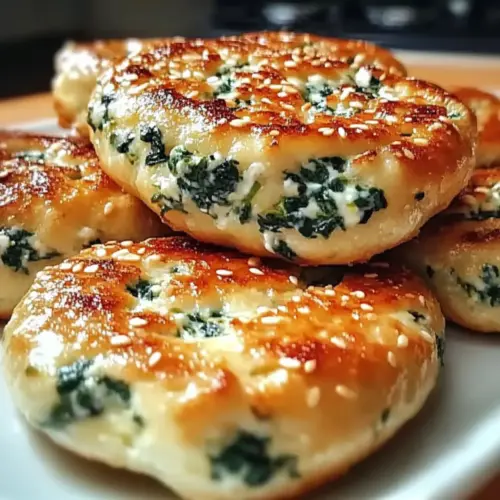 Spinach Cottage Cheese Flat Bagels