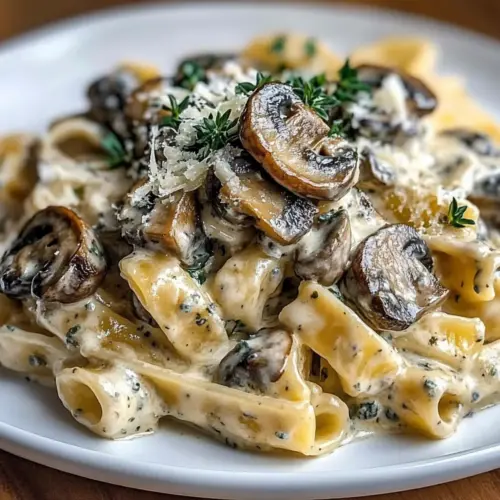Gorgonzola Truffle Cream Mushrooms