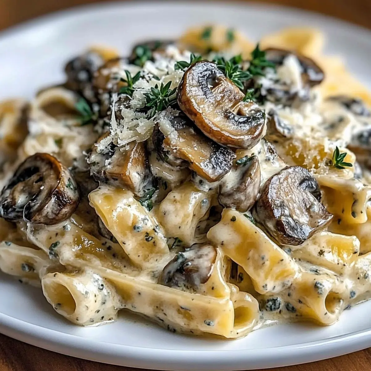 Gorgonzola Truffle Cream Mushrooms