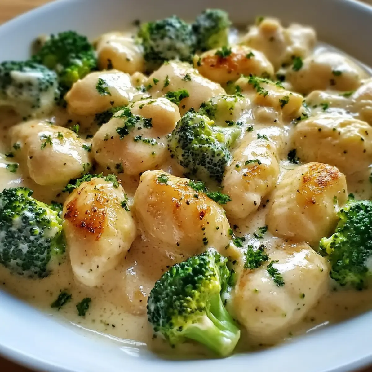 Creamy Chicken and Broccoli Gnocchi