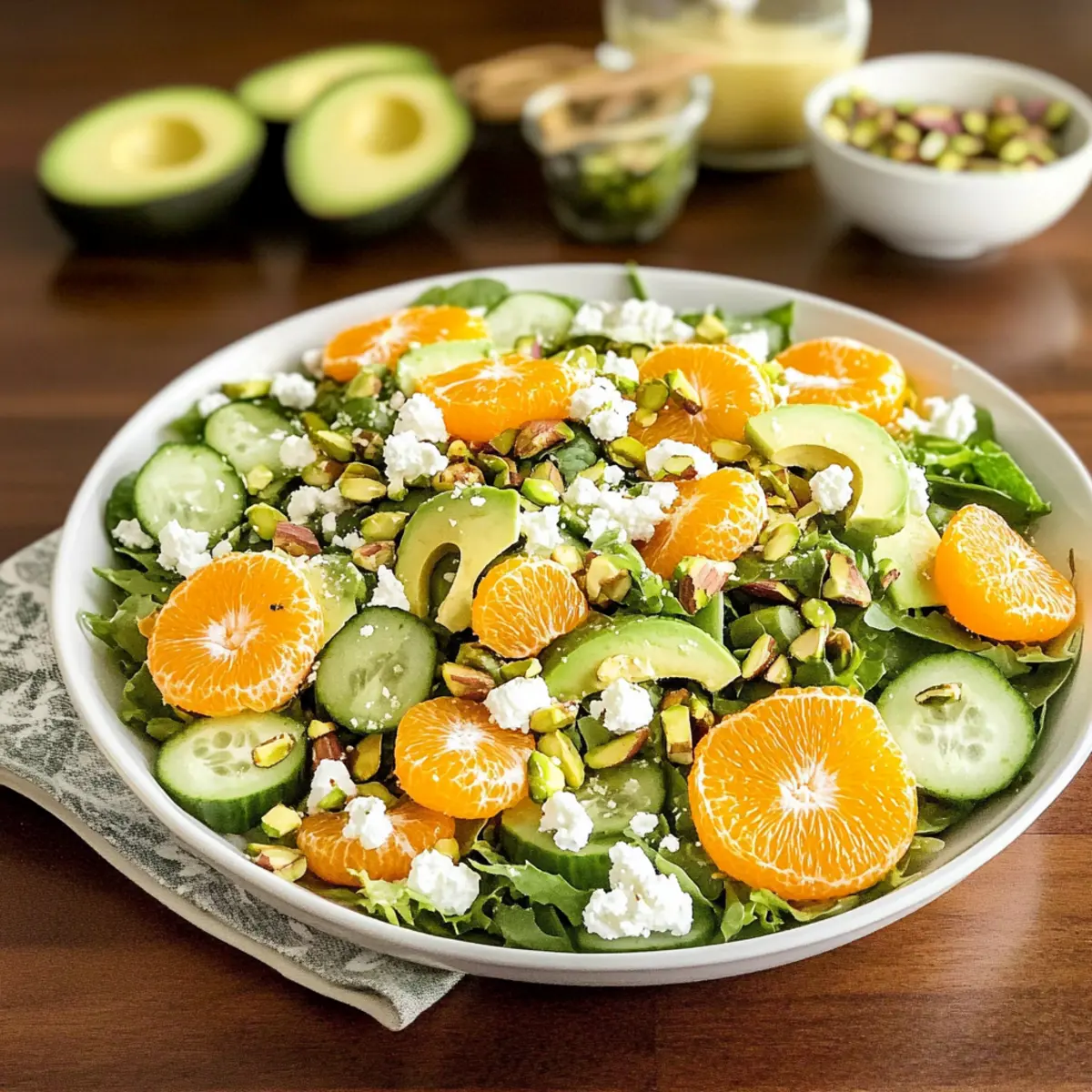 Irish Flag Clementine Cucumber Salad