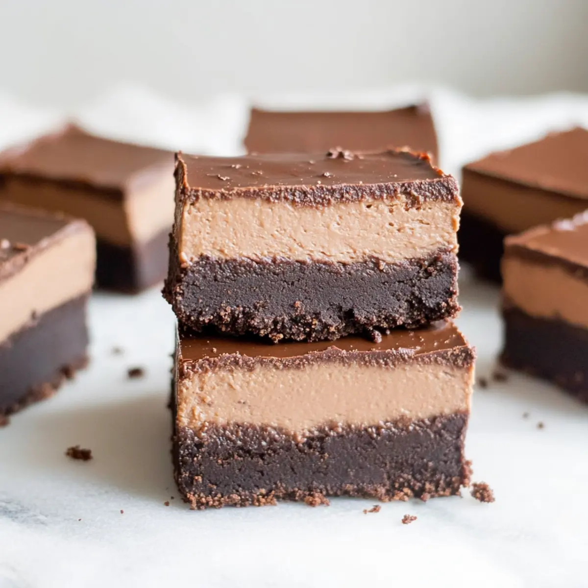 Chocolate Brownie Cheesecake Bars