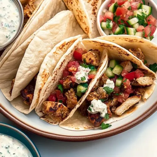 Mediterranean Chicken Tacos
