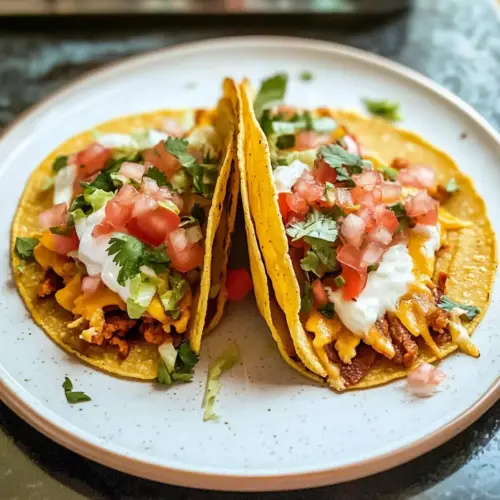 Bean and Cheese Smashed Tacos