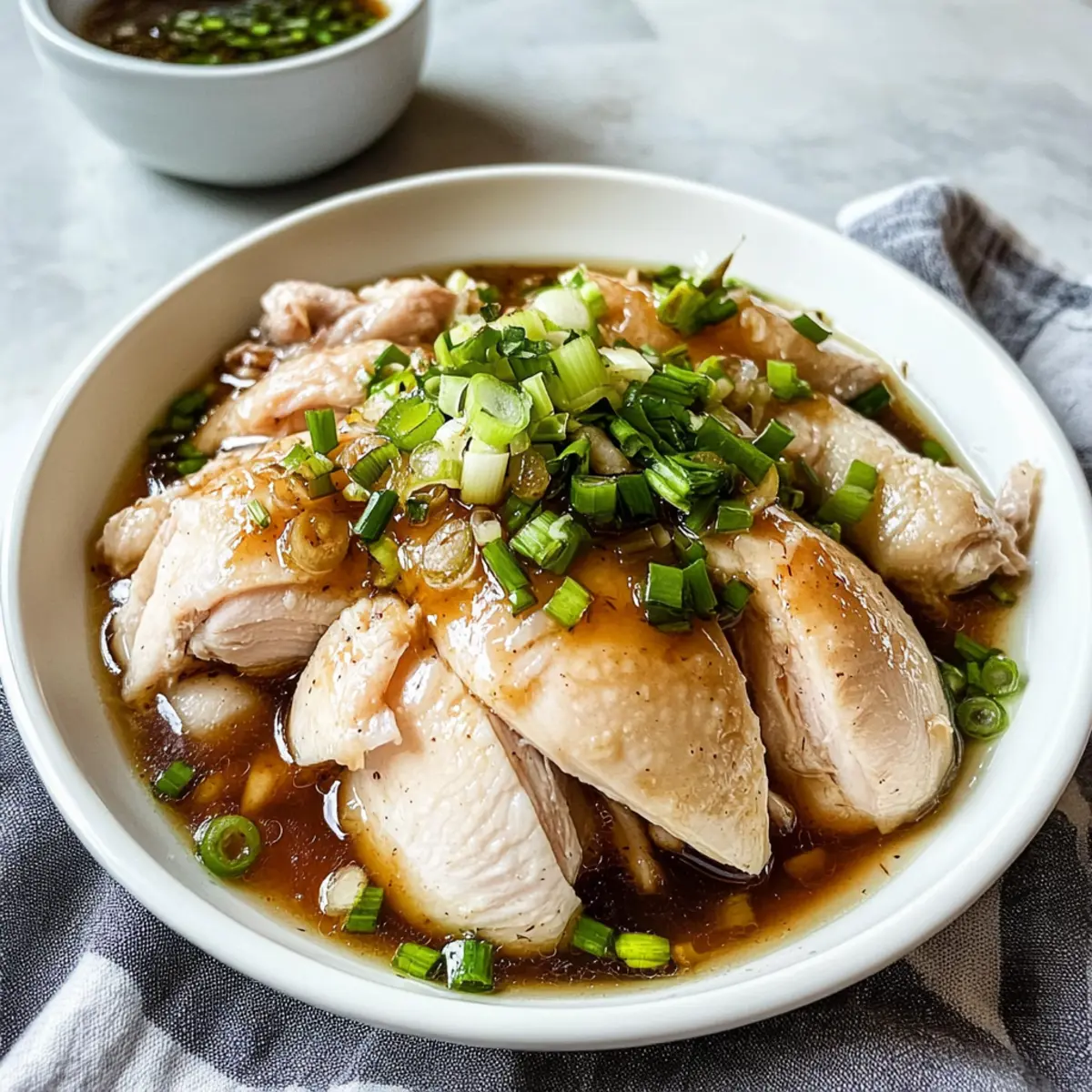 Chinese Ginger Scallion Poached Chicken